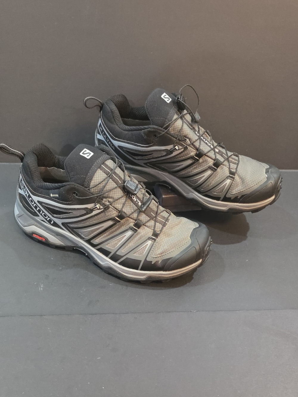 Salomon X Ultra 3 GTX Men's Black and Gray Trail Running Shoes Size 8